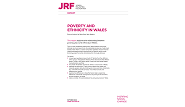 Poverty and Ethnicity in Wales (2013). Holtom et al, Joseph Rowntree Foundation.